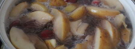 компот из кизила, яблок и мяты. Шаг 5