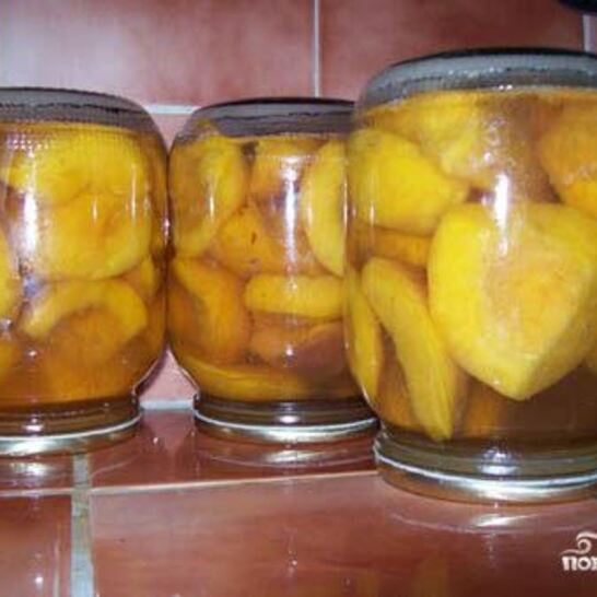 Рецепт компота из персиков