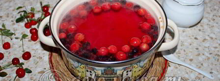 компот из вишни и черной смородины. Шаг 7