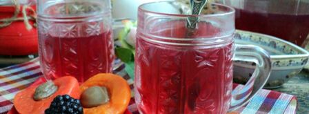 компот со сливой, клюквой и вишней. Шаг 5