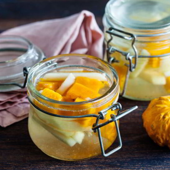 Рецепт тыквенно-яблочного компот с гуавой