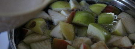 яблочный компот с киви и лимоном. Шаг 3