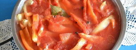 лечо из болгарского перца с томатной пастой. Шаг 13