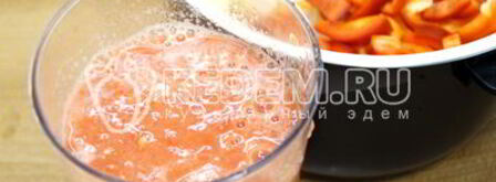 лечо из кабачков в мультиварке. Шаг 6