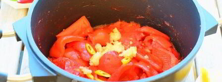 лечо из помидоров и перца с чесноком. Шаг 12