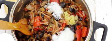 лечо с баклажанами, помидорами и перцем. Шаг 11