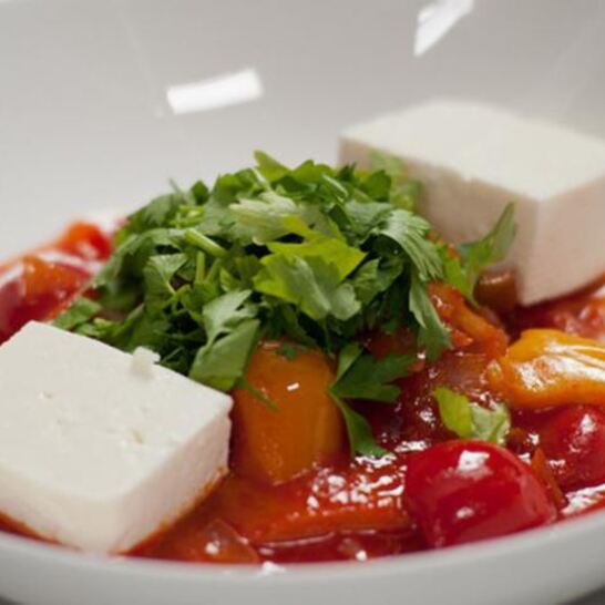 Рецепт лечо с брынзой