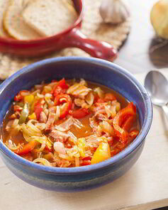 Лечо с колбасой