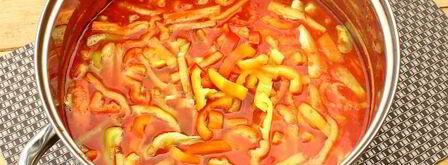 лечо с помидорами, перцем и морковью. Шаг 9