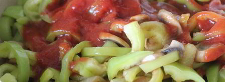 лечо с шампиньонами. Шаг 5