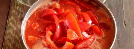 лечо с томатным соком. Шаг 10