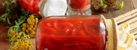 лечо с томатным соком. Шаг 12