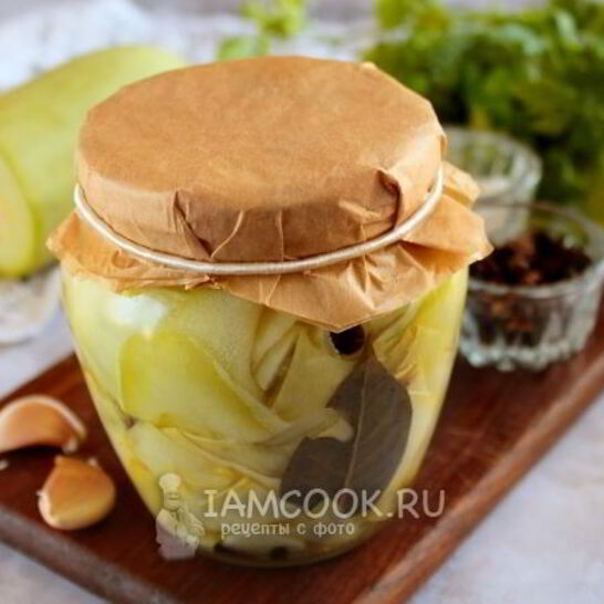 Рецепт маринованных кабачков слайсами на зиму