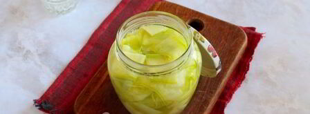 маринованные кабачки слайсами на зиму. Шаг 7