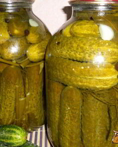 Маринованные огурцы с семенами горчицы