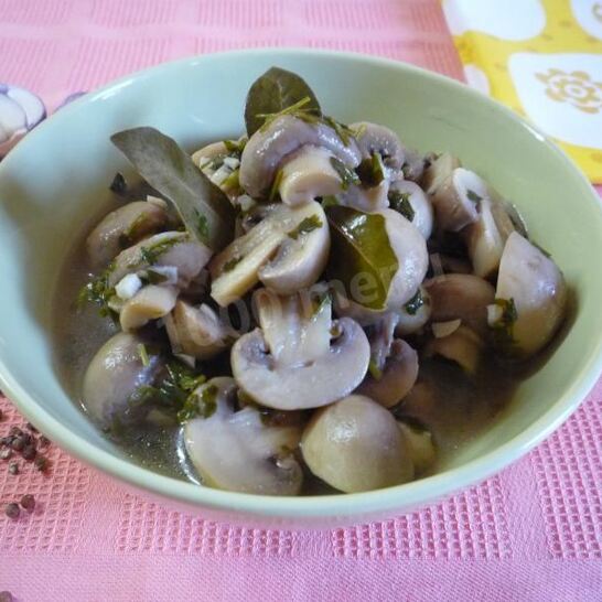 Рецепт маринованных шампиньонов