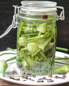 Маринованные стрелки чеснока