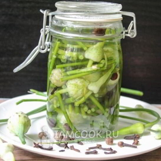 Рецепт маринованных стрелок чеснока