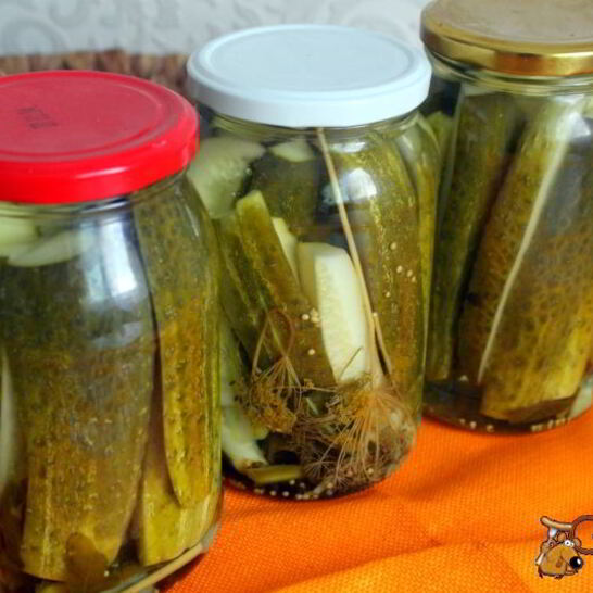 Рецепт закусочных маринованных огурцов
