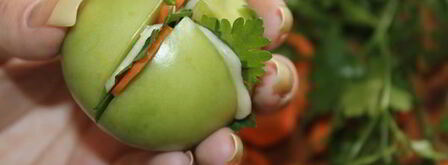 зеленые острые маринованные помидоры. Шаг 4