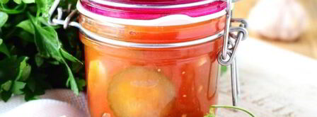 огурцы в томатном соке на зиму. Шаг 14