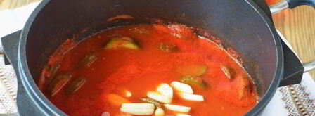 огурцы в томатном соке на зиму. Шаг 11