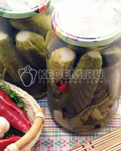 Острые огурчики на зиму