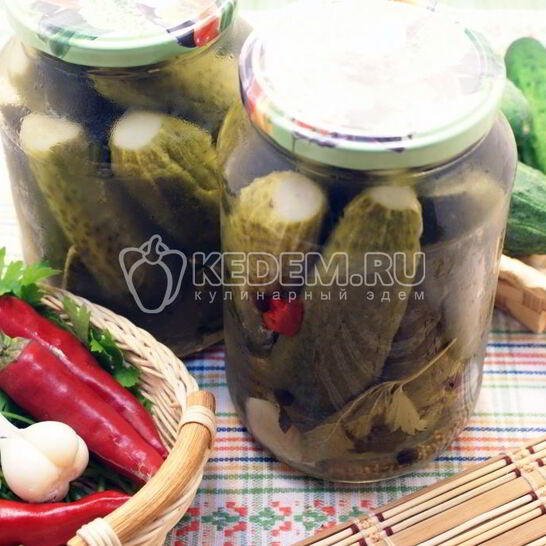 Рецепт острых огурчиков на зиму