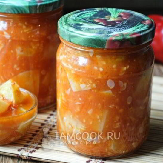 Рецепт патиссонов в томатной заливке на зиму