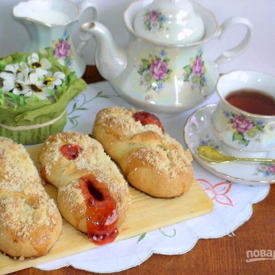 Рецепт латвийских булочек с повидлом