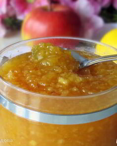 Яблочное повидло с апельсинами и лимоном в МВ