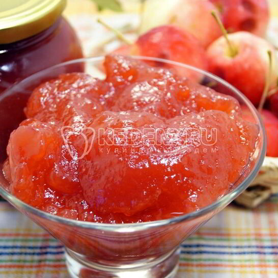 Рецепт яблочного повидла с малиной