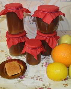 Яблочное повидло с цитрусами