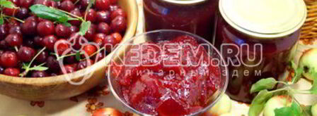 яблочное повидло с вишней бабушкино. Шаг 12