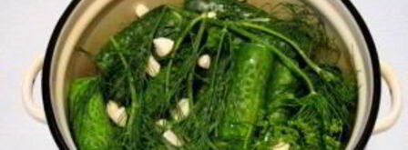 малосольные огурцы в кастрюле. Шаг 3