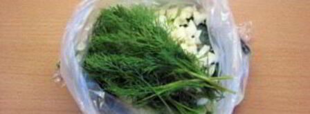 малосольные огурцы в пакете. Шаг 7