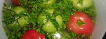 малосольные помидоры по-армянски с чесноком. Шаг 5