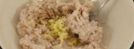 сало через мясорубку с чесноком. Шаг 4