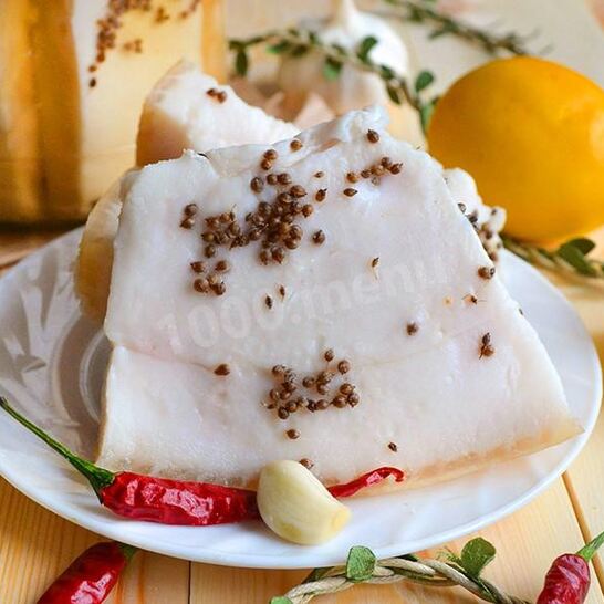 Рецепт сала соленого в банке