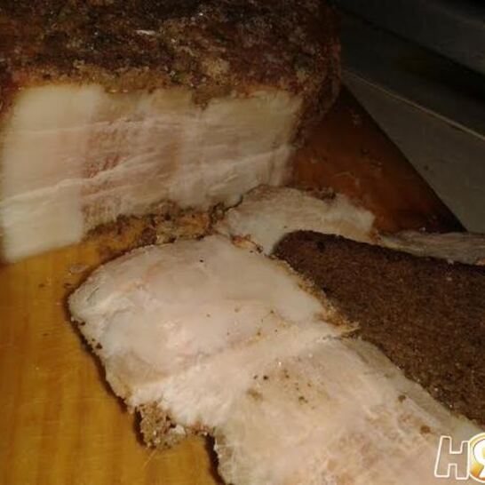 Рецепт сала в луковой шелухе