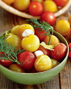 Соленые помидоры черри