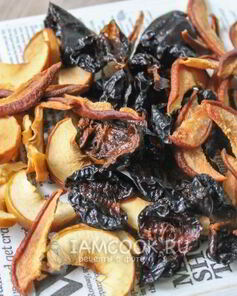 Сухофрукты из яблок, груш и слив