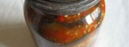 тещин язык из баклажанов на зиму. Шаг 11