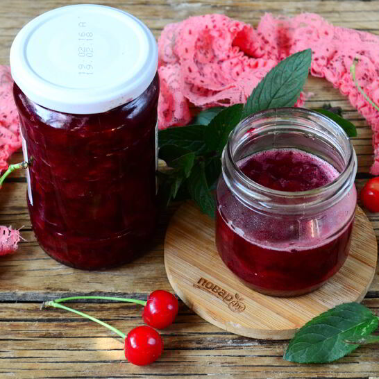 Рецепт вишневого варенья с мятой