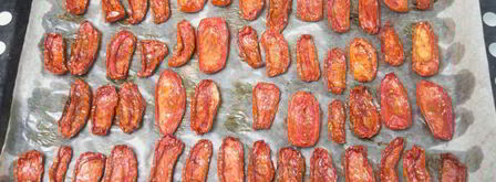 вяленые помидоры в духовке. Шаг 5