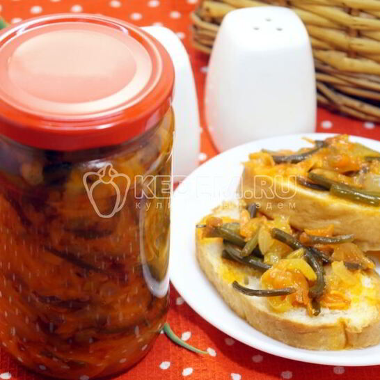 Рецепт закусочных чесночных стрелок