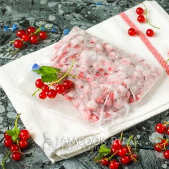 Рецепт заморозки красной смородины на зиму
