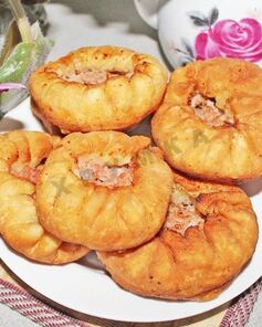 Беляши без дрожжей с мясом