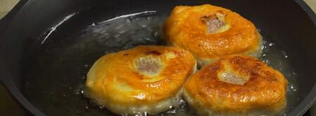 беляши из теста на опаре. Шаг 8