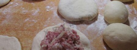 беляши в хлебопечке с мясом. Шаг 13